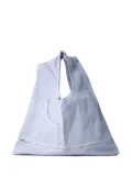 Issey Miyake panelled patch-pocket shoulder bag - Purple