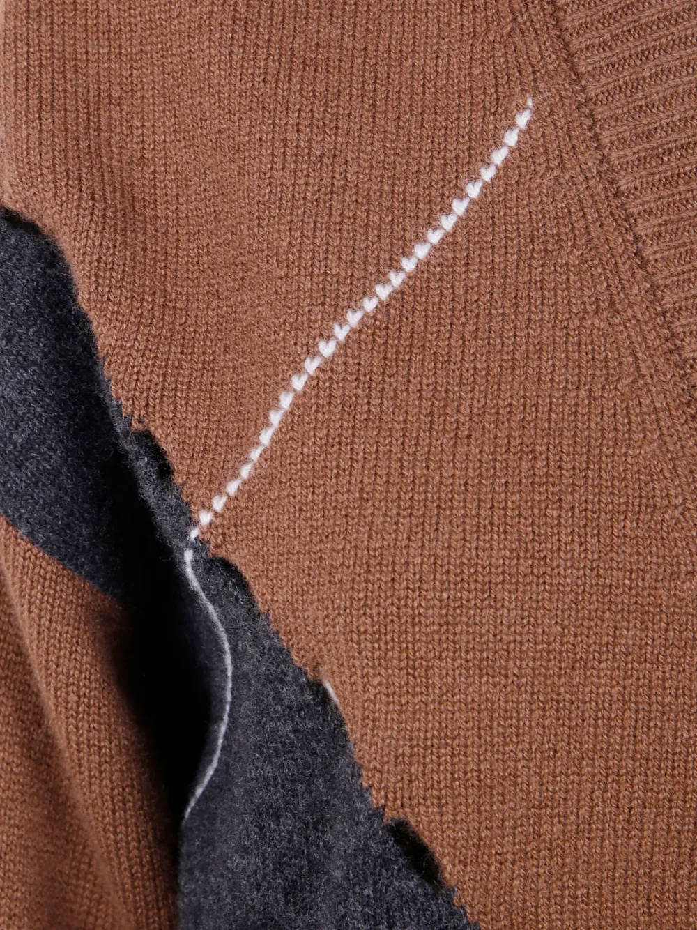 Mrz Argyle-pattern Cardigan In Brown
