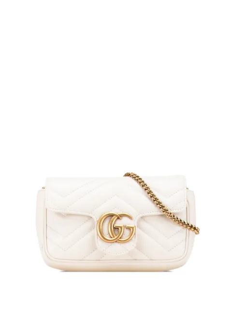 Gucci Pre-Owned 2016-2025 Super Mini GG Marmont Matelasse Leather Flap crossbody bag