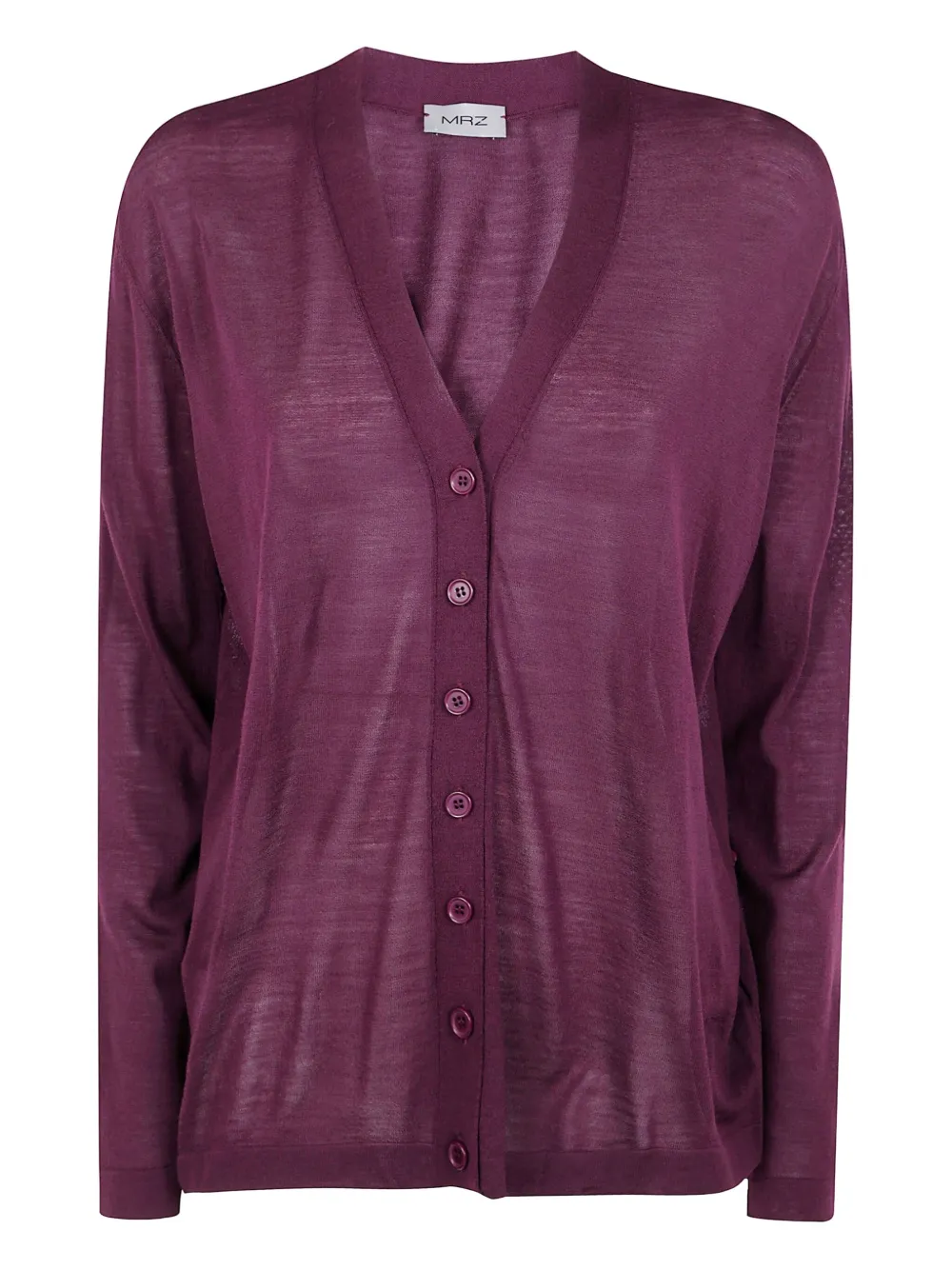 Mrz Basic Cardigan Clothing In Purple