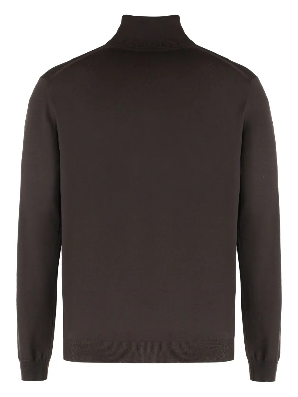 Slowear Wollen trui met hoge hals - Bruin