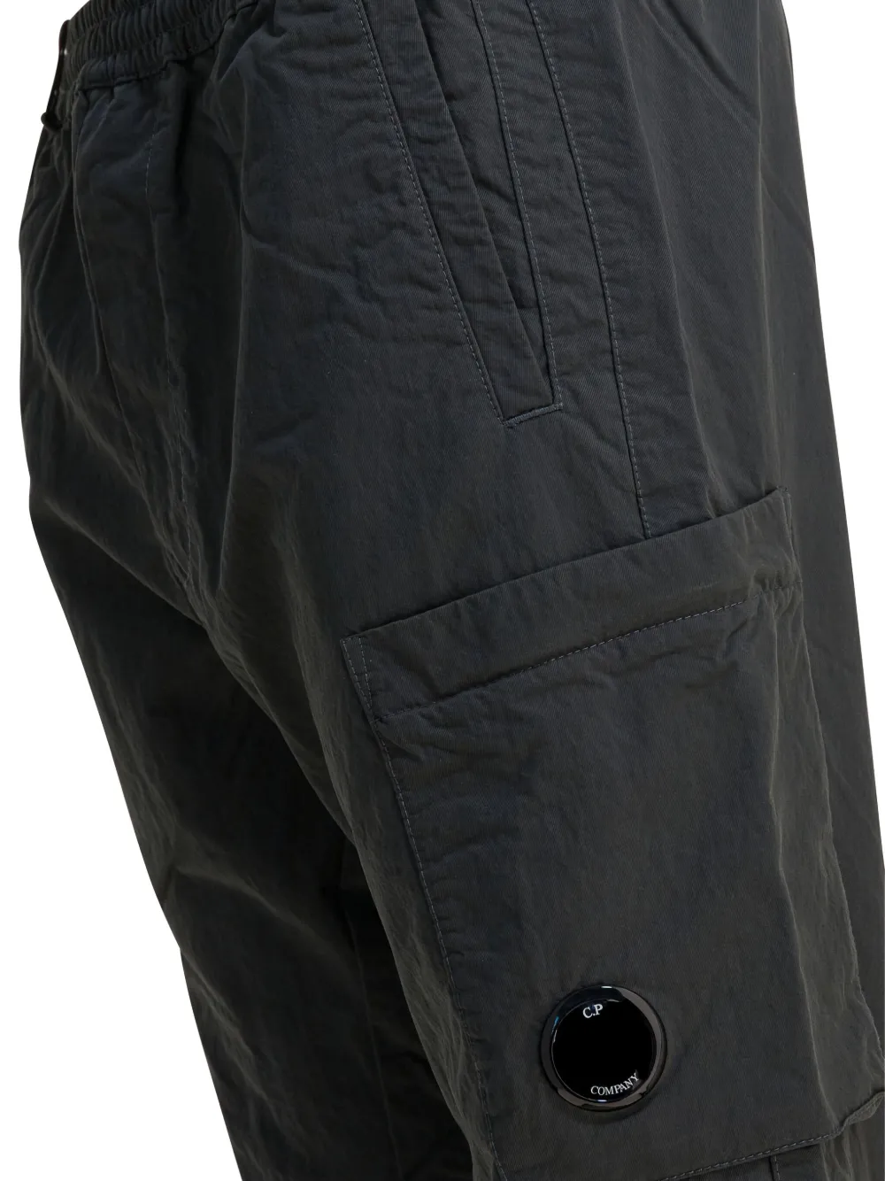 C.p. Company Utility Trousers Featuring Elastic Elements In Black