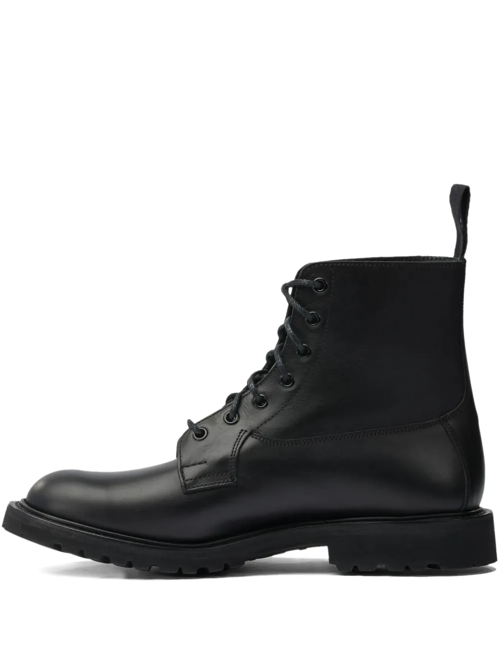 Tricker's leather biker boots Zwart