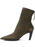 Halmanera pointed-toe zip-fastening boots - Brown