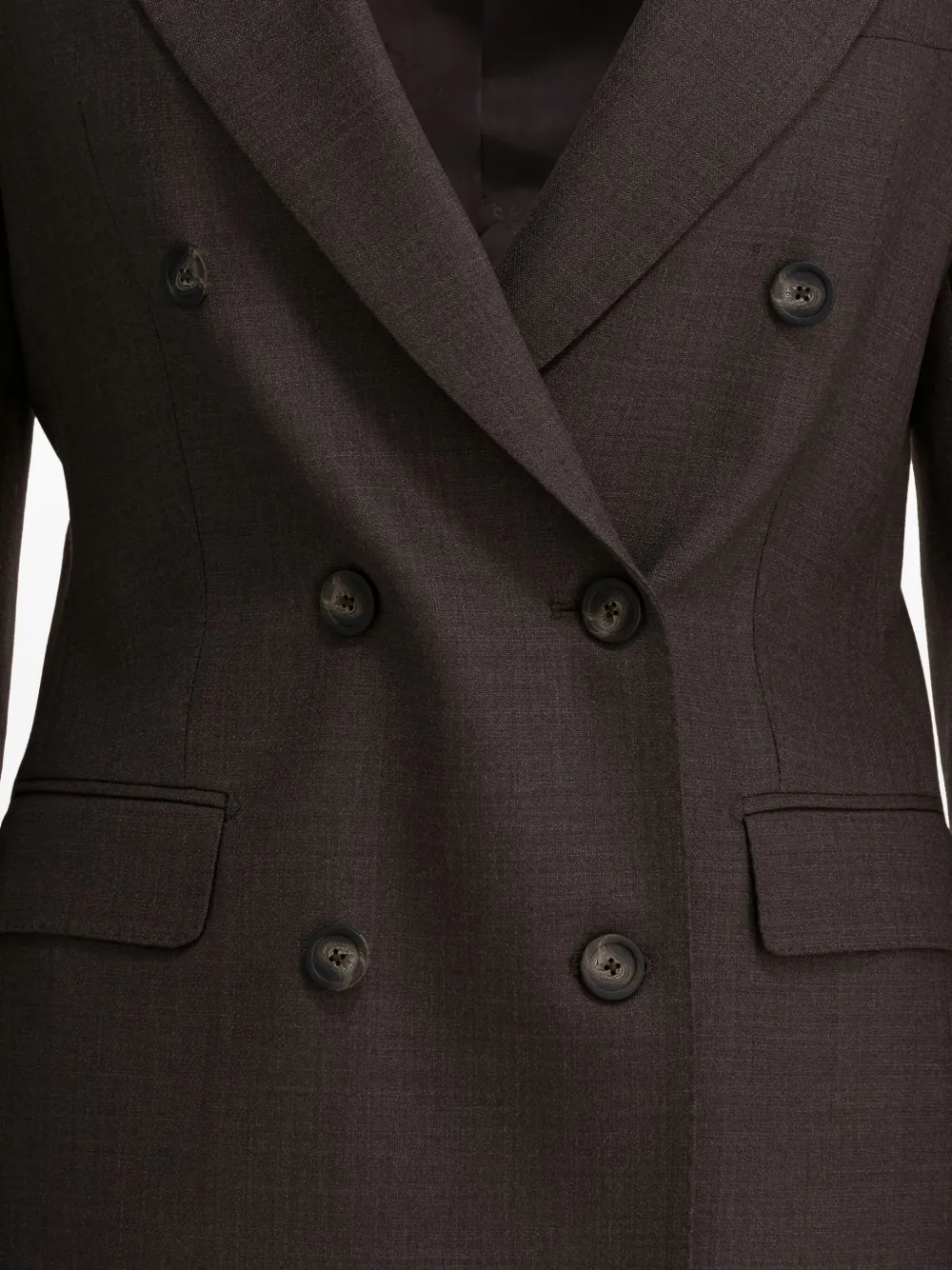 Tagliatore Tailored Jacket With Flap Pockets And Notch Lapel In Brown