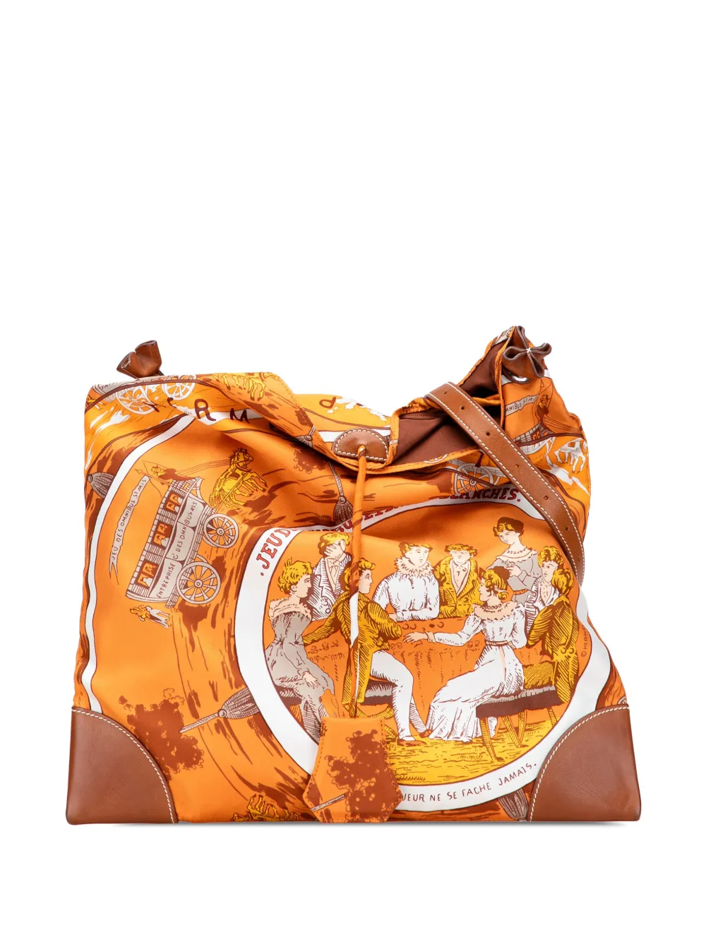 Hermès Pre-Owned 2009 Jeu des Omnibus et Dames Blanches Silky Pop crossbody bag | Orange | Image 1