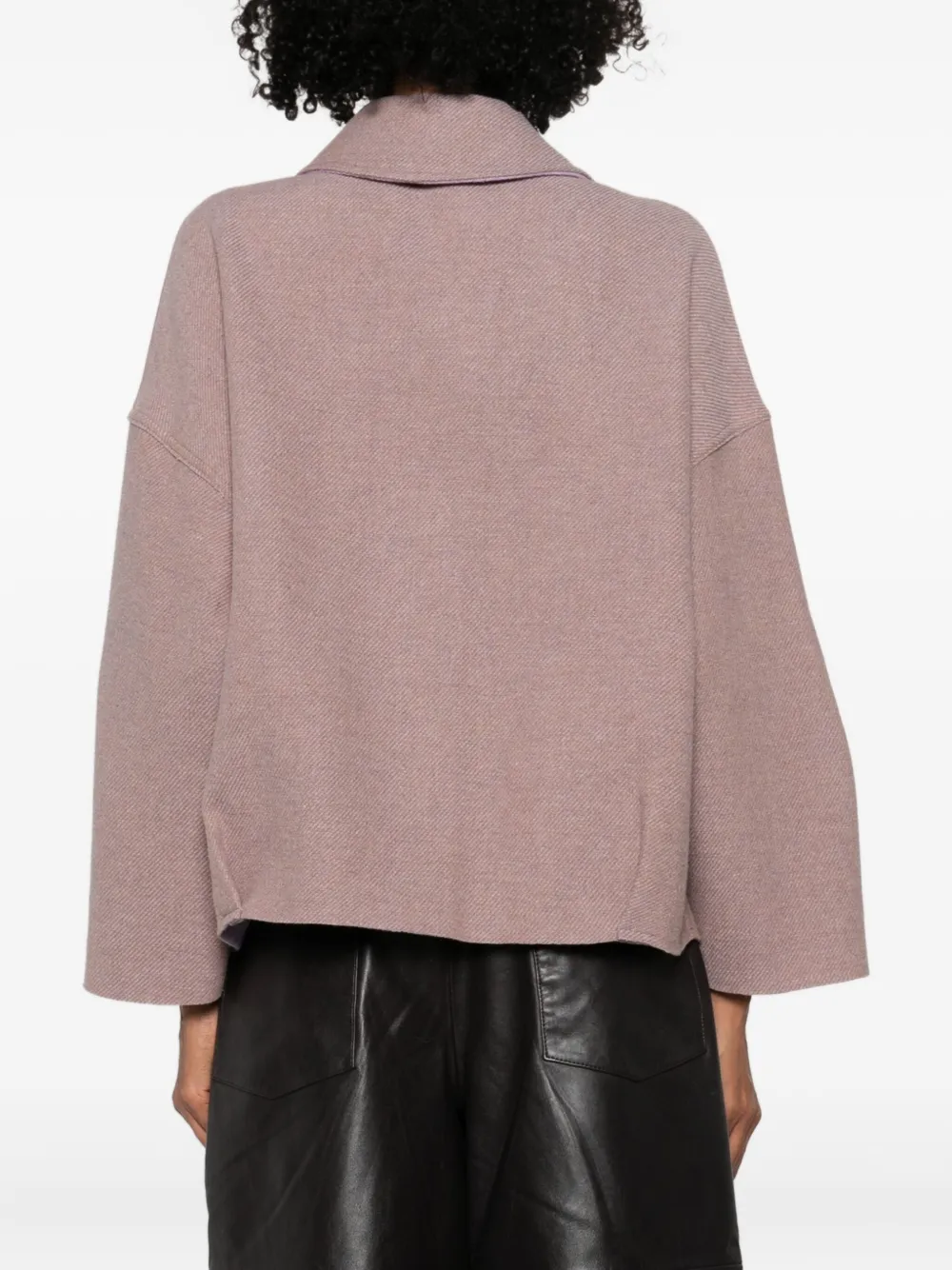 Niū Virgin Wool-blend Coat In Pink