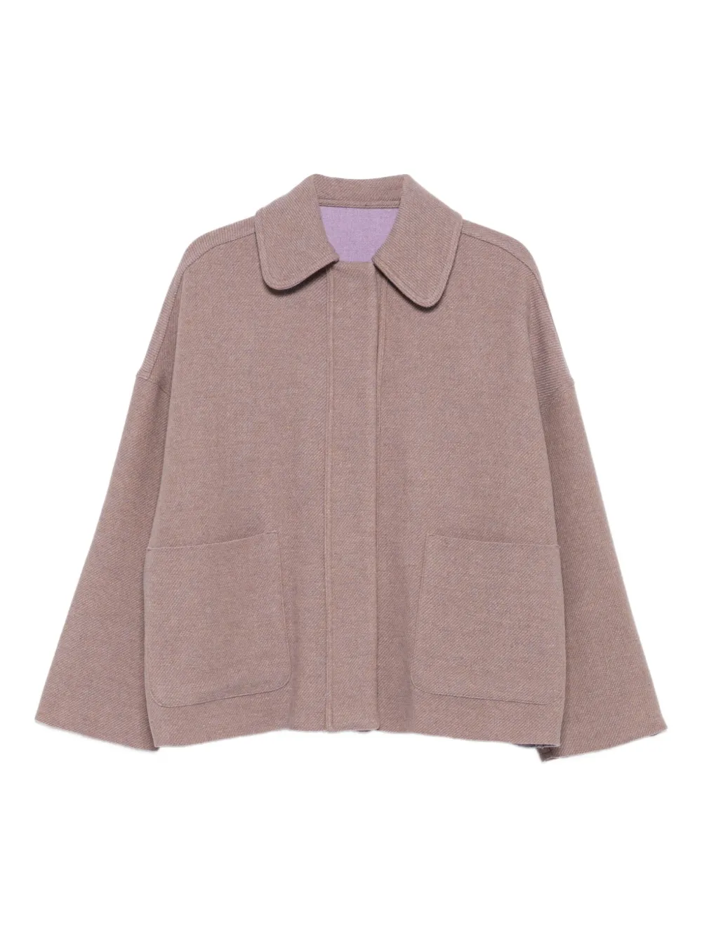Niū Virgin Wool-blend Coat In Pink