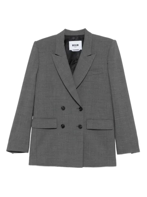 MSGM virgin wool-blend blazer