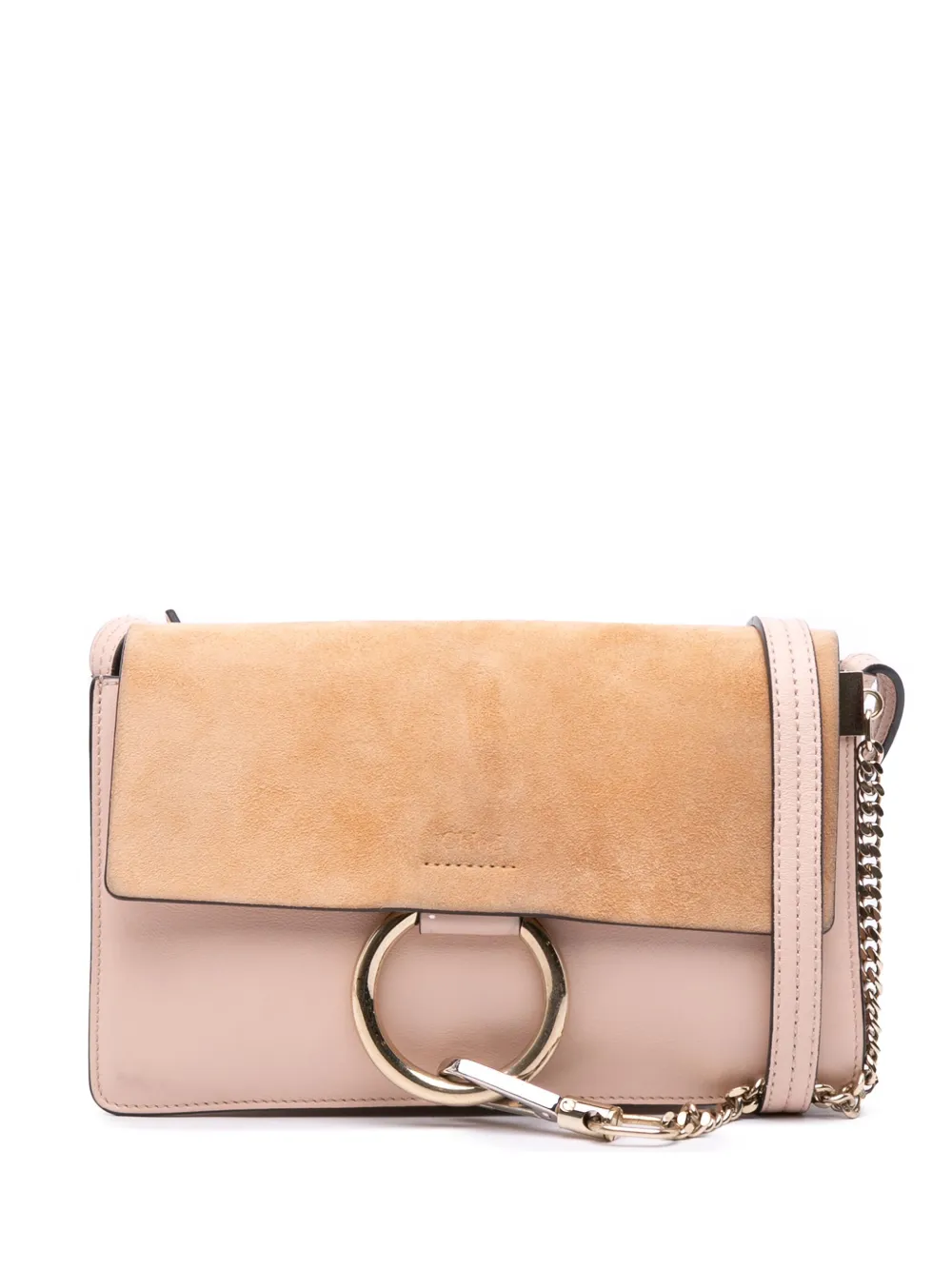 Chloé Pre-Owned 2017 Small Suede and Calfskin Faye crossbody bag | Pink | Image 1