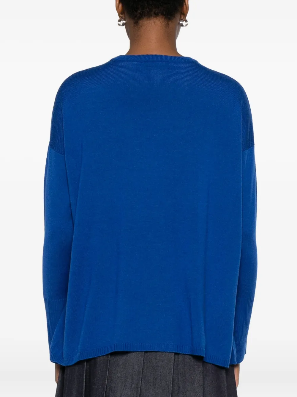 Aragona Fine-knit Jumper In Blue