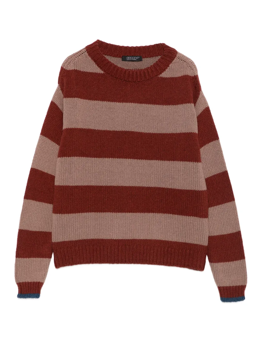 Aragona Striped Sweater In Red