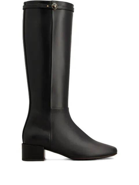 Tod's logo-strap leather boots