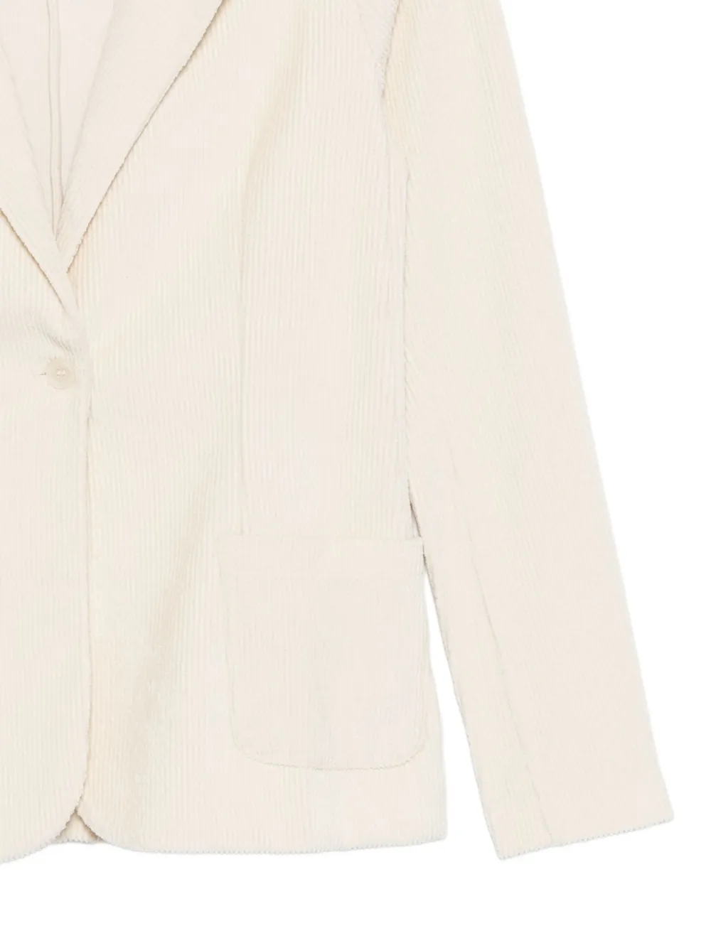 Majestic Buttoned Patch-pocket Blazer In White