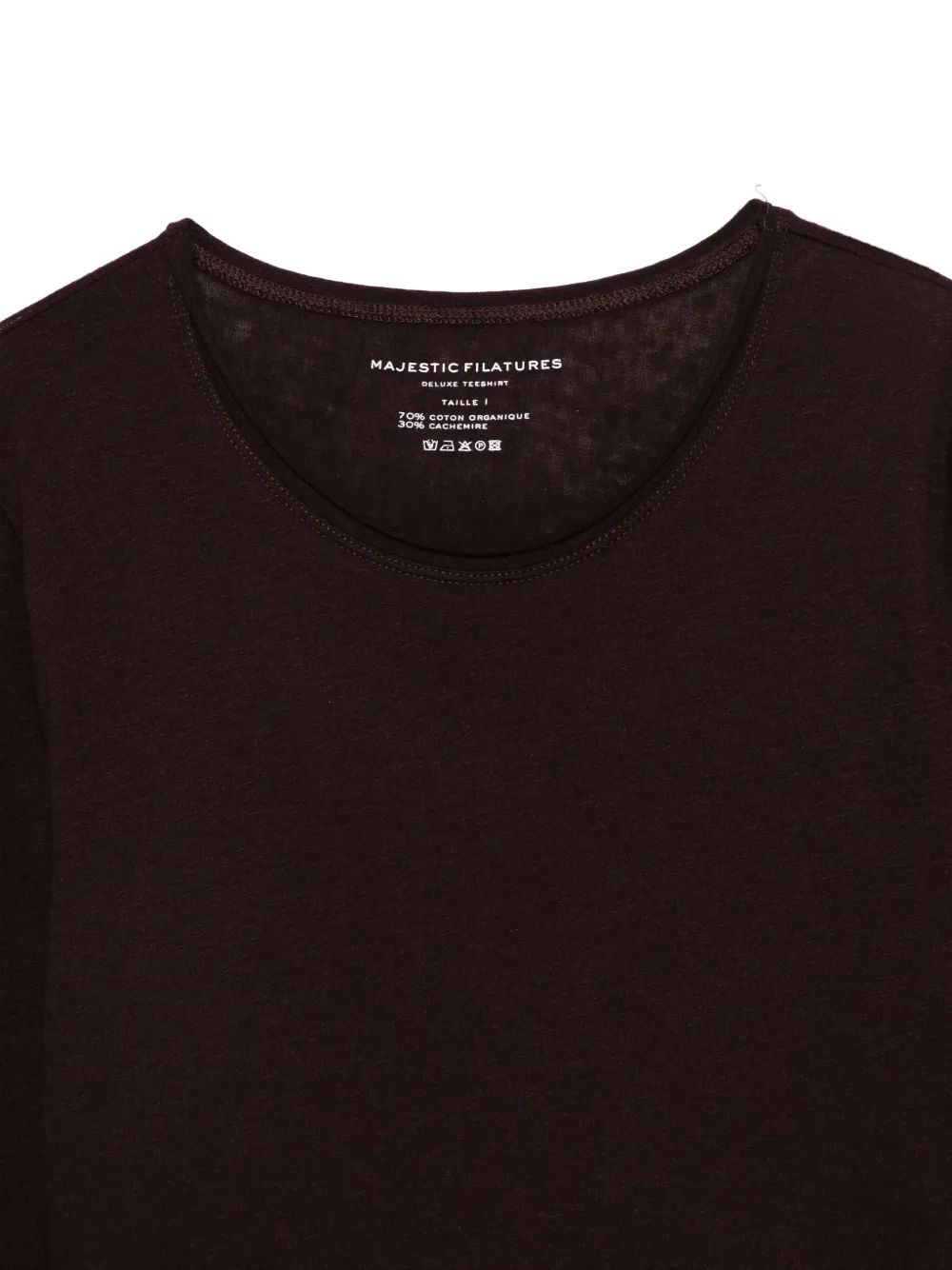 Majestic Round-neck Long-sleeve T-shirt In Brown