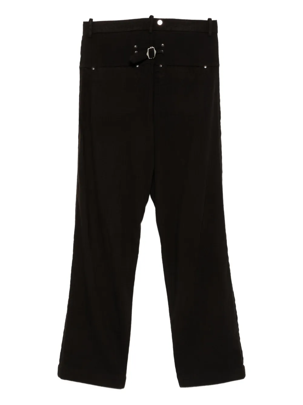 Masnada rivet-detail trousers - Bruin