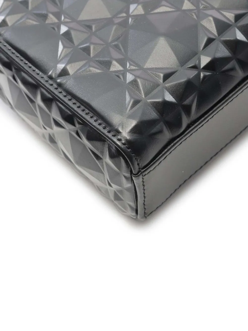 Pre-owned Dior 2000-2025 Medium Calfskin Cannage Diamond Lady D Joy Satchel In Black