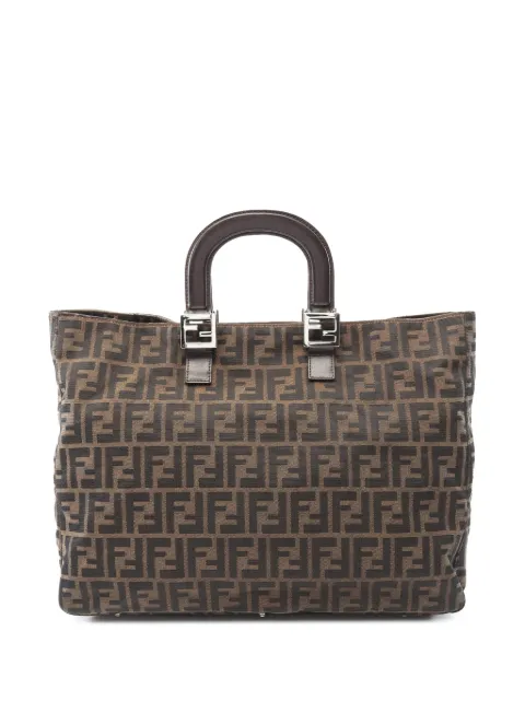Fendi Pre-Owned 2000-2010 Large Zucca Canvas Twins tote bag