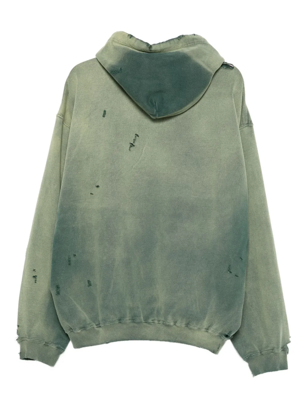 Maison MIHARA YASUHIRO distressed-effect cotton hoodie | Hoodies | Image 2