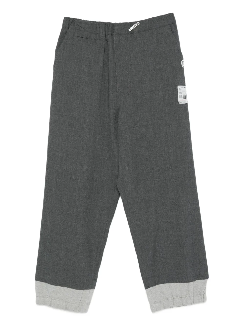Maison MIHARA YASUHIRO cuffed panelled trousers | Grey | Image 1