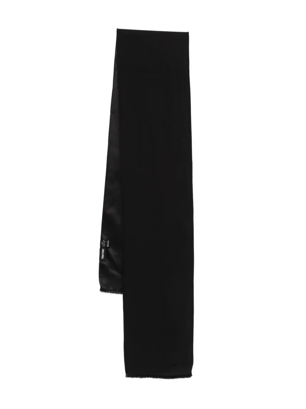 TOM FORD frayed-edge scarf | Black | Image 1