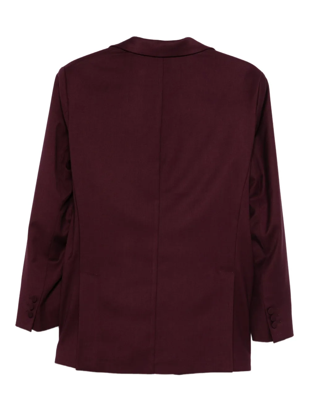 Marsēm Notched-lapel Single-breasted Blazer In Burgundy