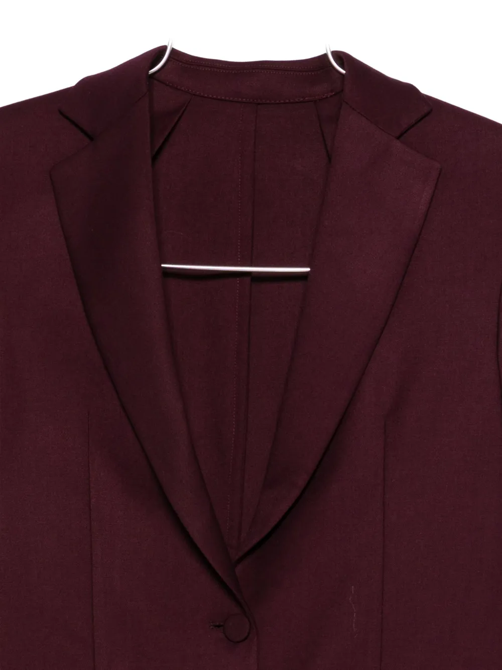 Marsēm Notched-lapel Single-breasted Blazer In Burgundy