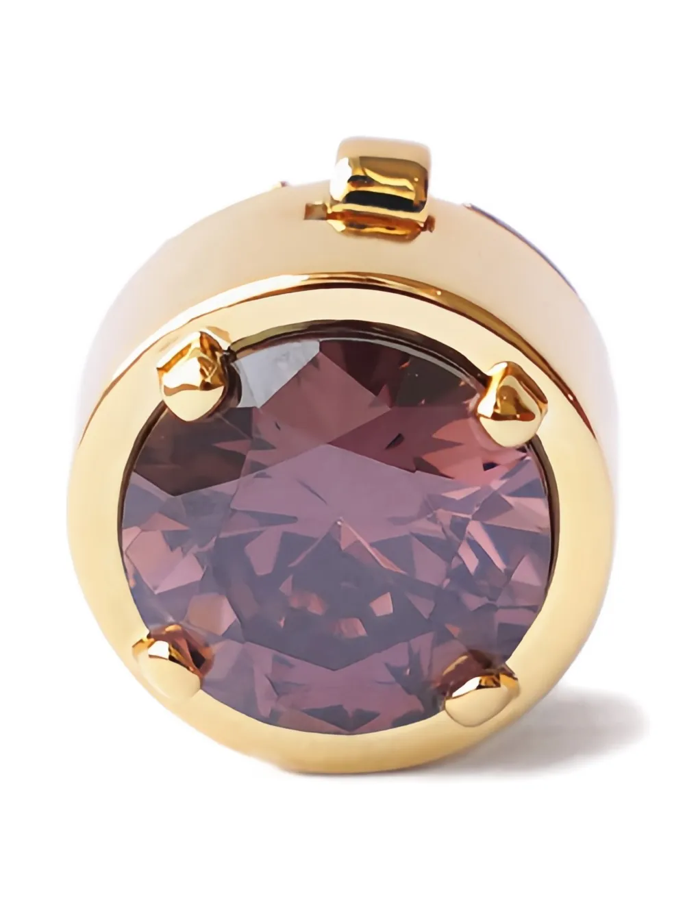 Izabel Display Stone-embellished Gold-plated Button Cover In Gold