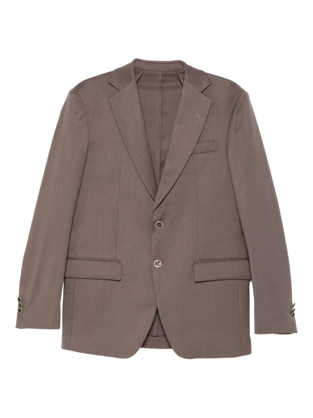 MARSEM notched-lapel single-breasted blazer | Brown | Image 1