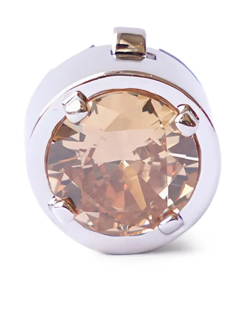 Izabel Display stone-embellished gold-plated button cover
