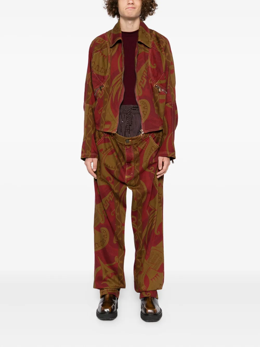 Vivienne Westwood Pourpoint denim jack Bruin