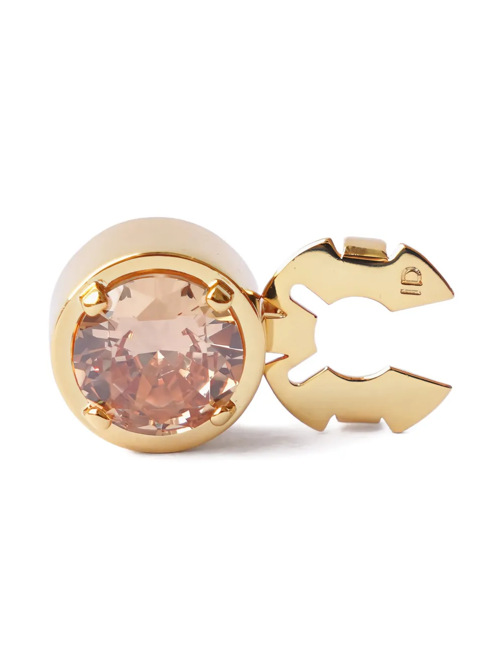 Izabel Display Stone-embellished Gold-plated Button Cover In Gold