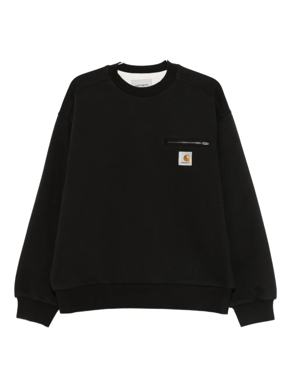 Carhartt Zip-pocket Sweatshirt In Black