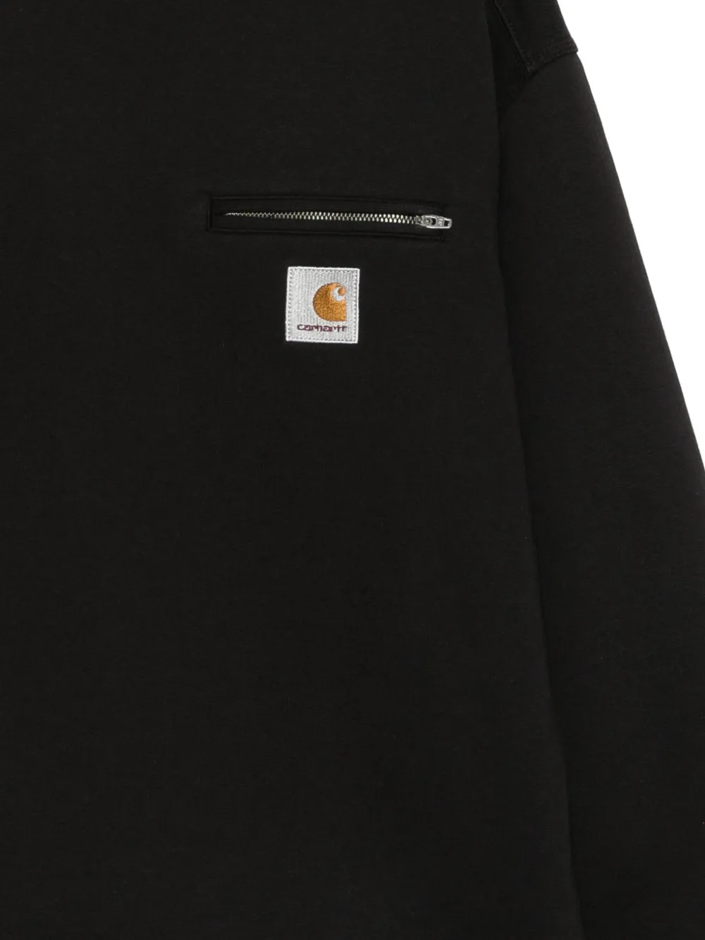Carhartt Zip-pocket Sweatshirt In Black