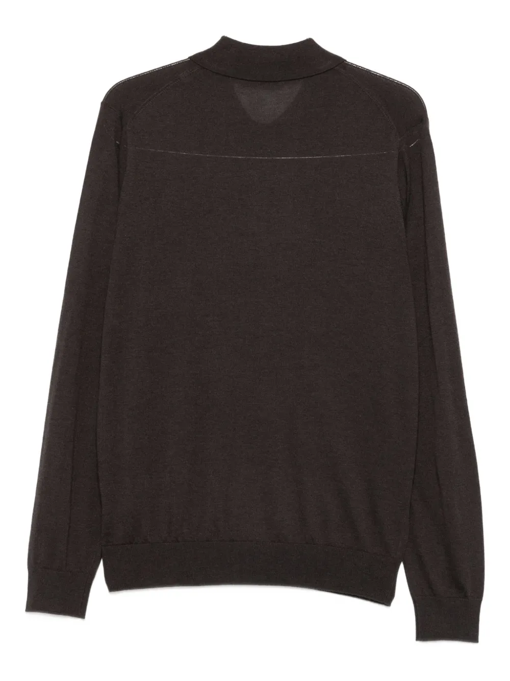 Corneliani polo-collar sweater - Bruin