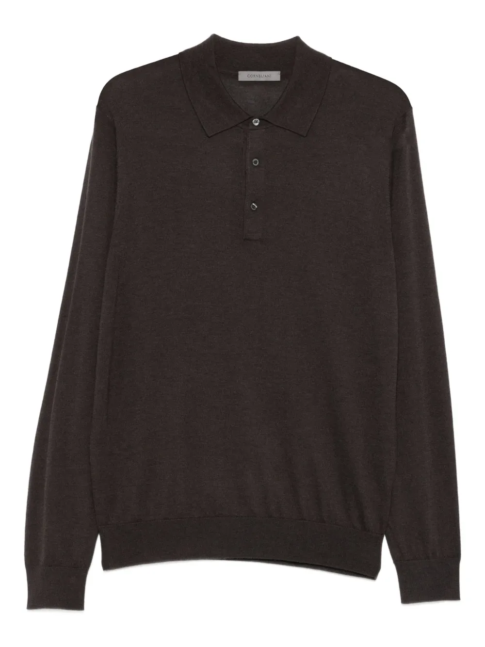 Corneliani polo-collar sweater | Brown | Image 1
