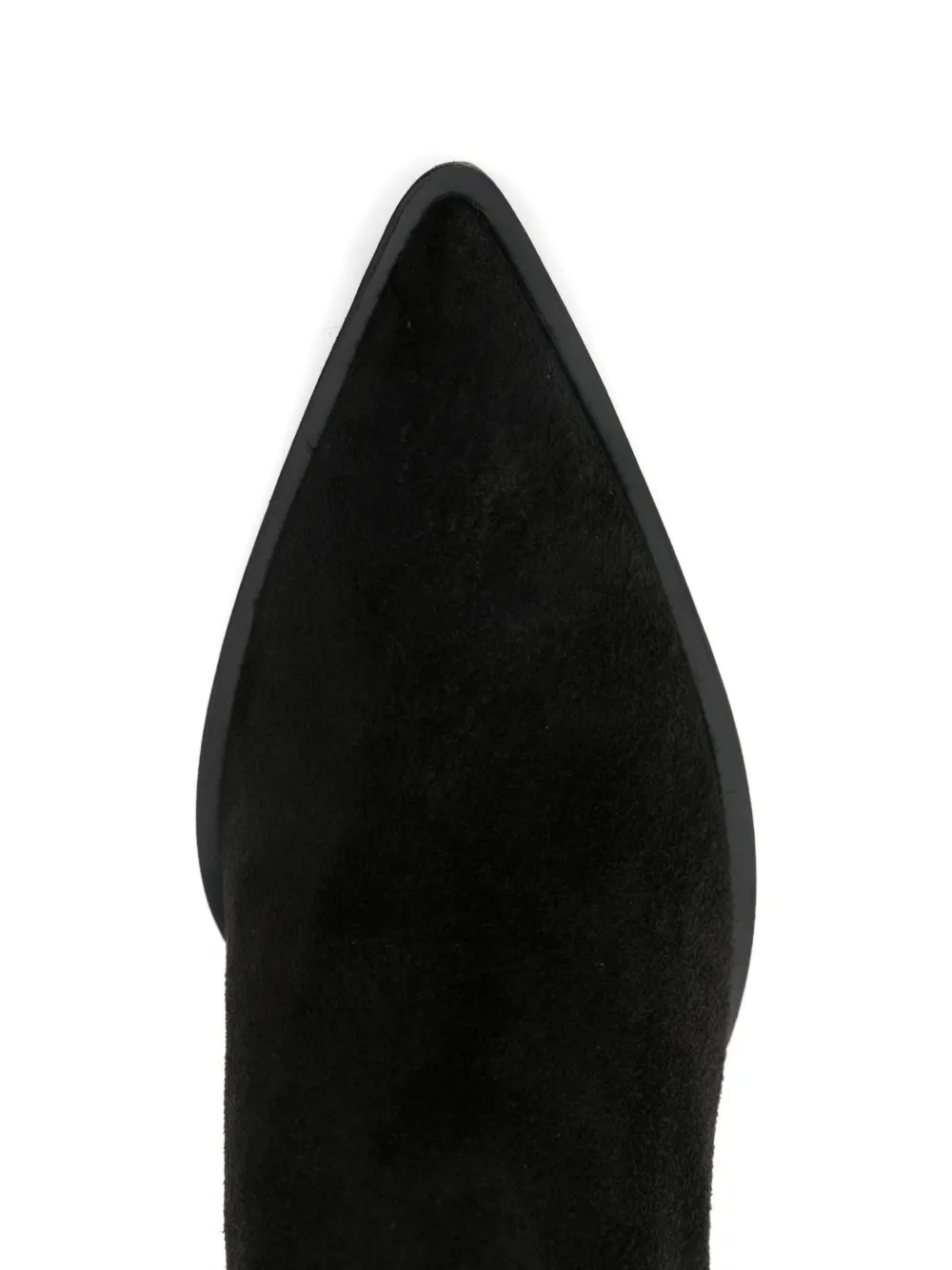 Cenere Leather Ankle Boots In Black