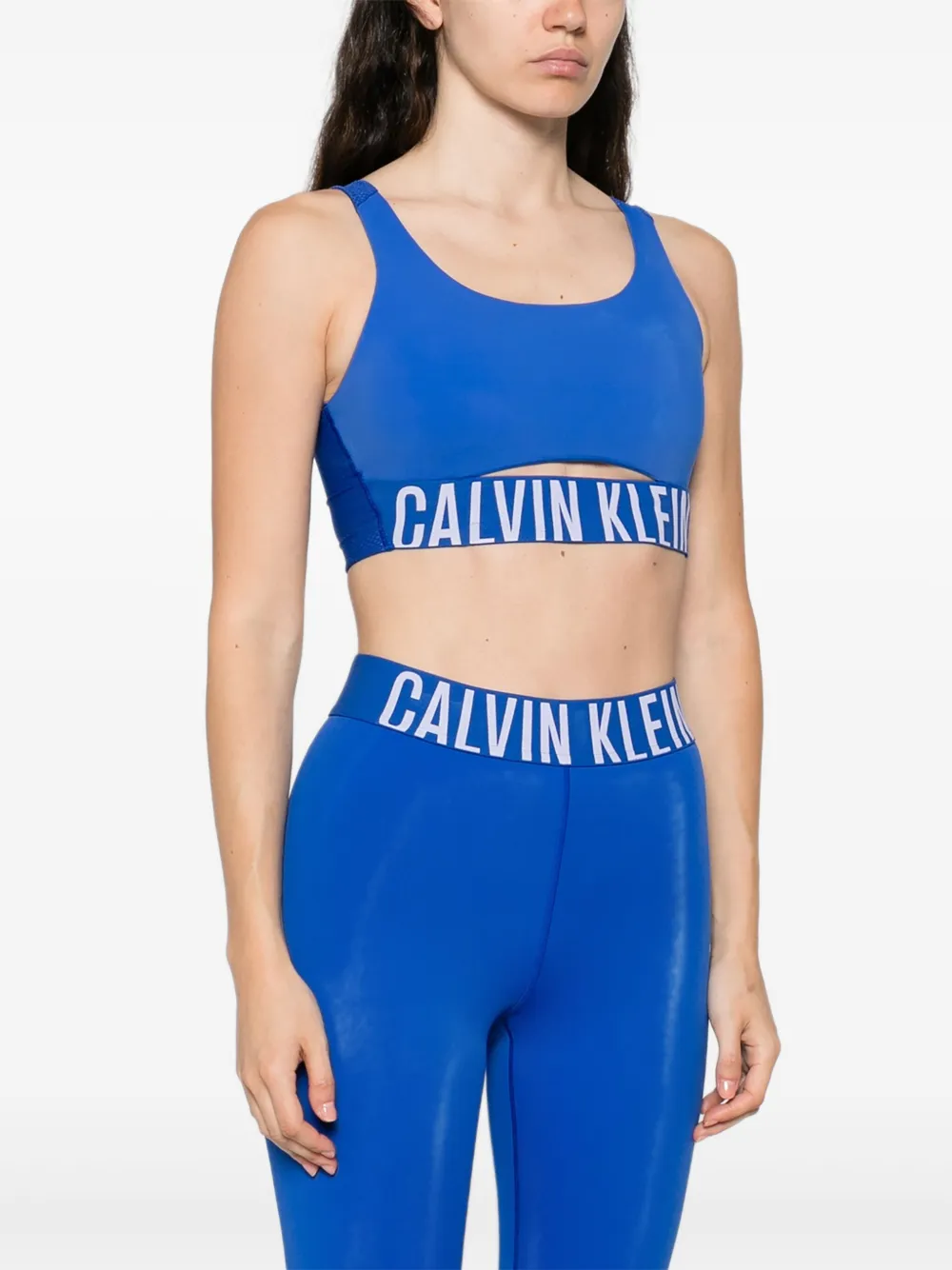 Calvin Klein Sporttop met logo Blauw