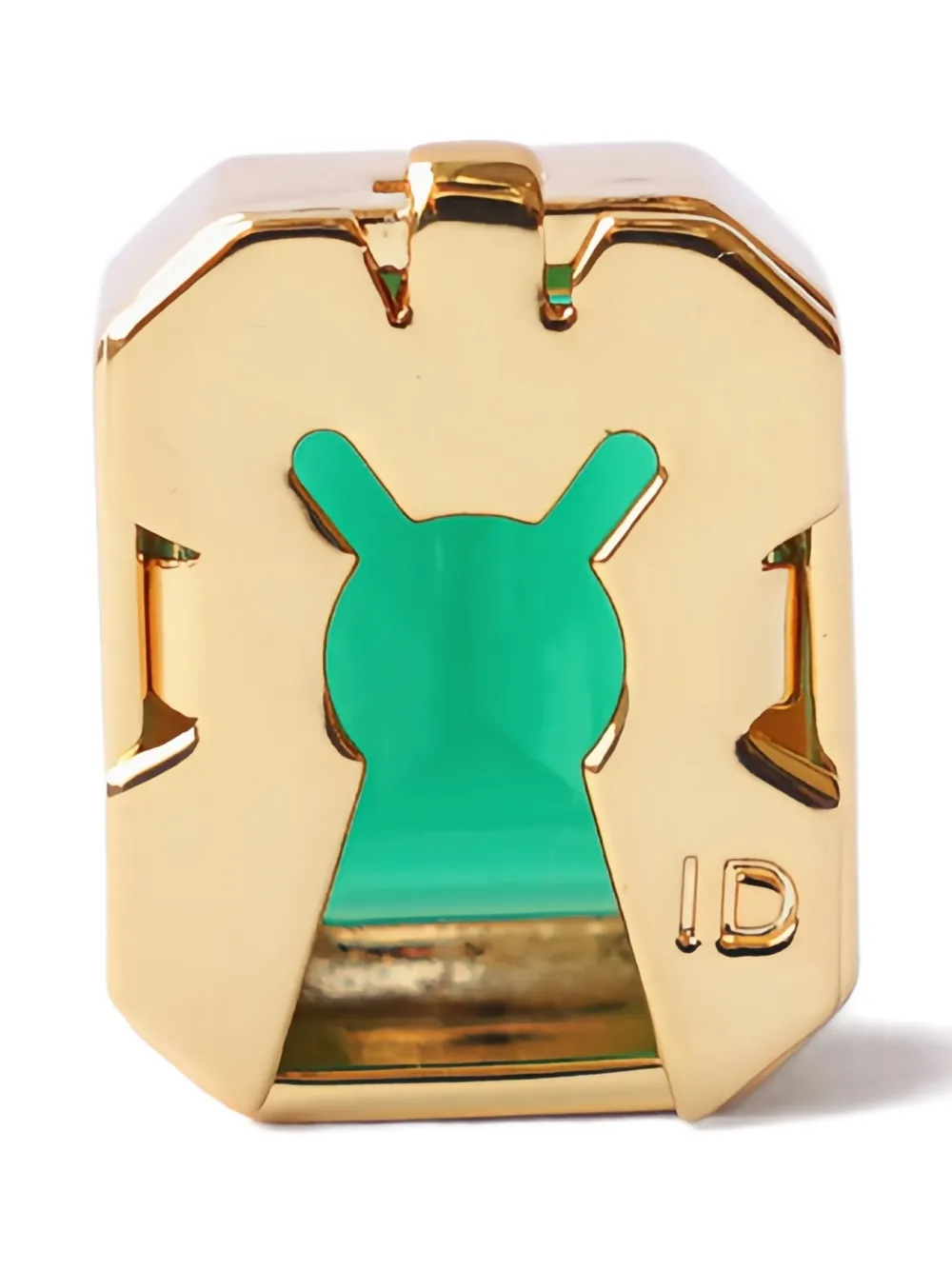 Izabel Display Mega Rectangle Button Cover In Gold