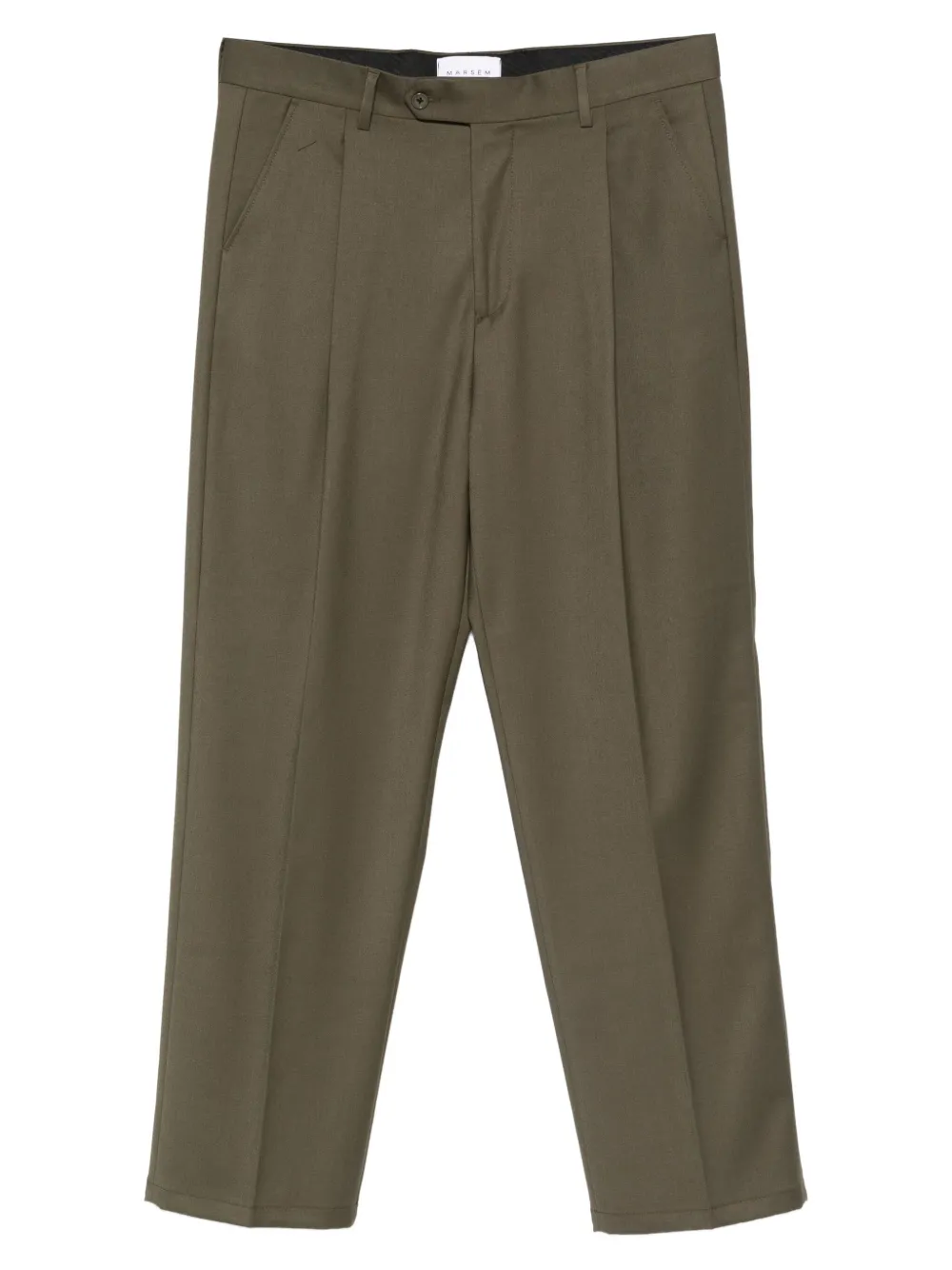 MARSEM pleated-front trousers | Green | Image 1