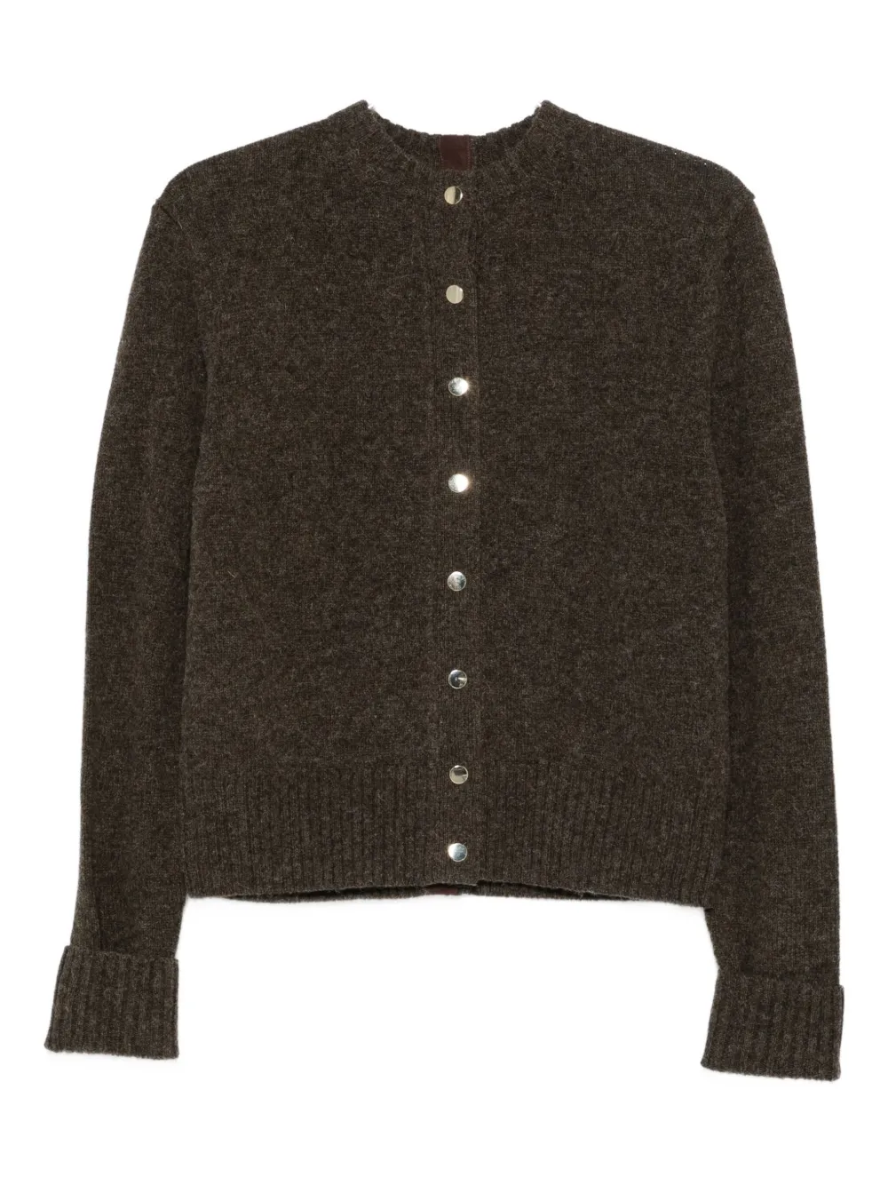 Carven crew-neck cardigan | Brown | Image 1