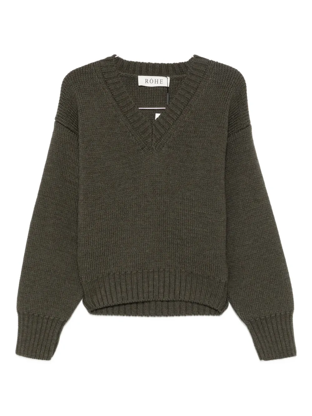 Rohe Long-sleeved Sweater In Green