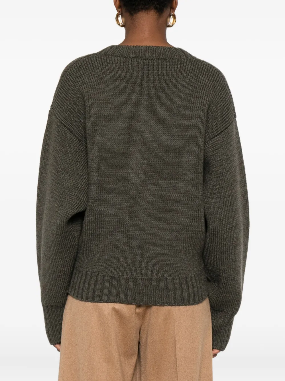 Rohe Long-sleeved Sweater In Green