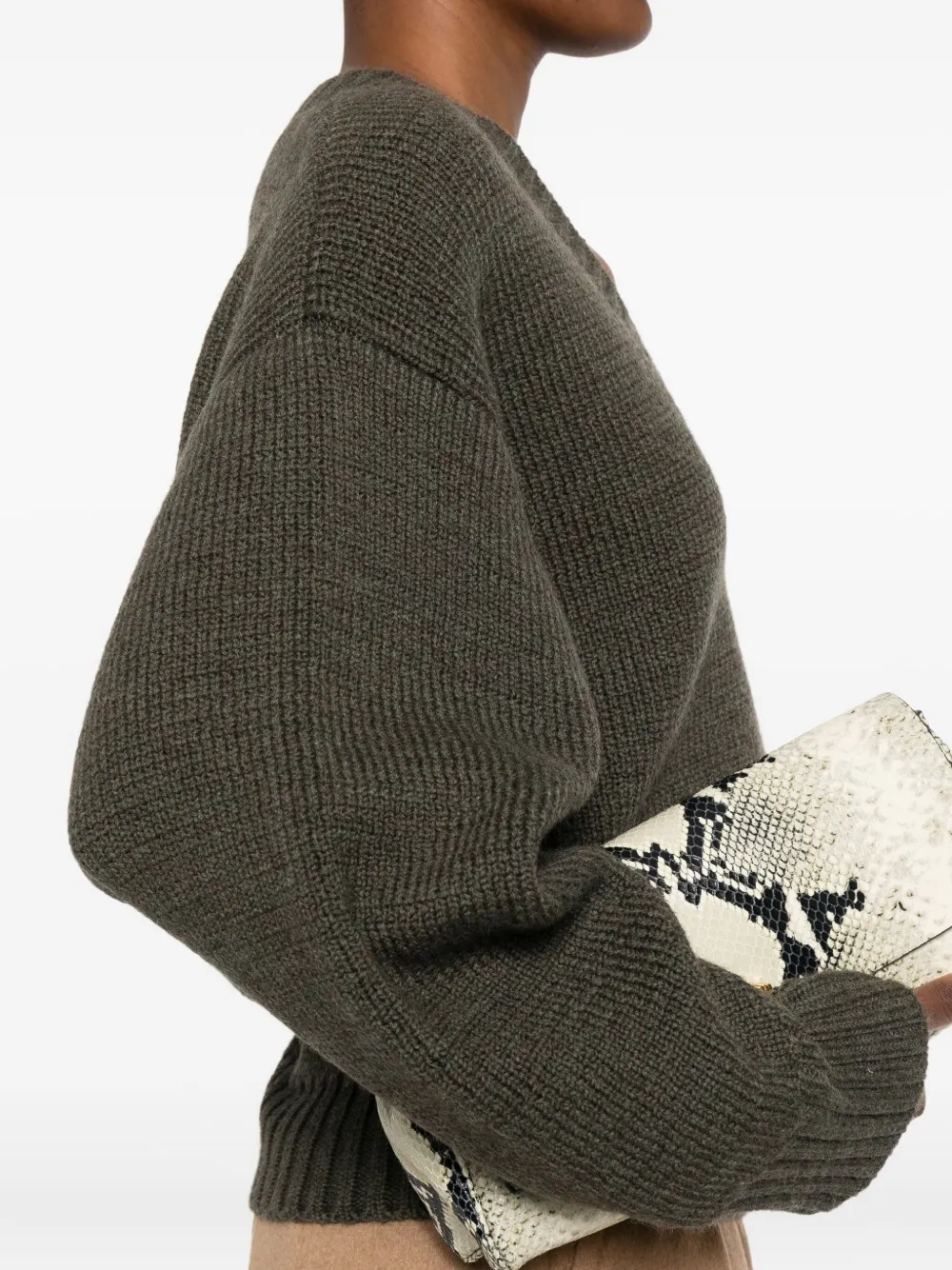 Rohe Long-sleeved Sweater In Green