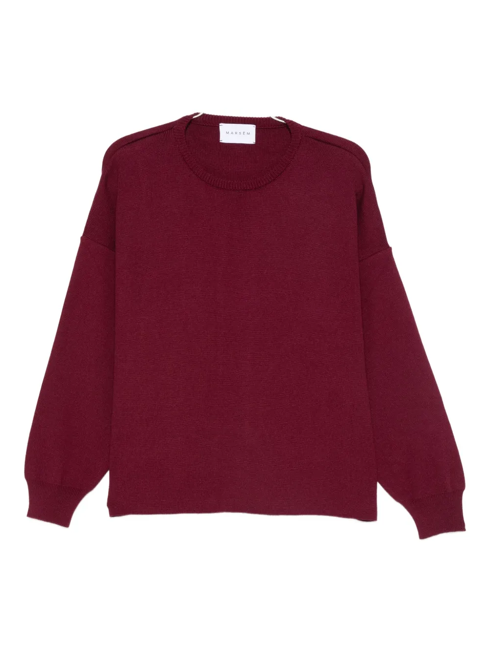 MARSEM crew-neck long-sleeve sweater | Red | Image 1