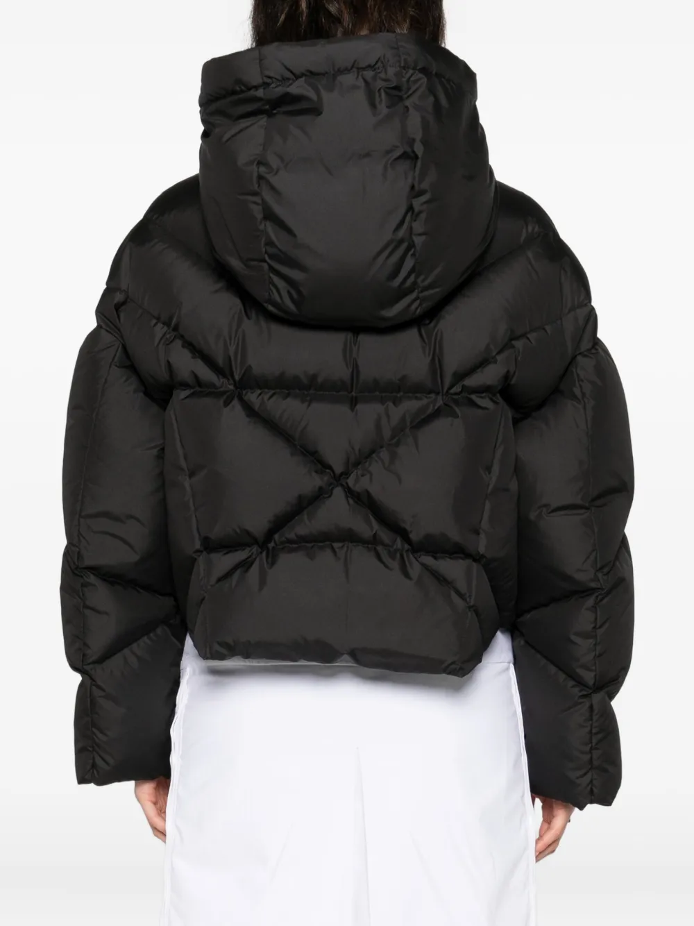Khrisjoy Hooded Cotton Jacket In Black