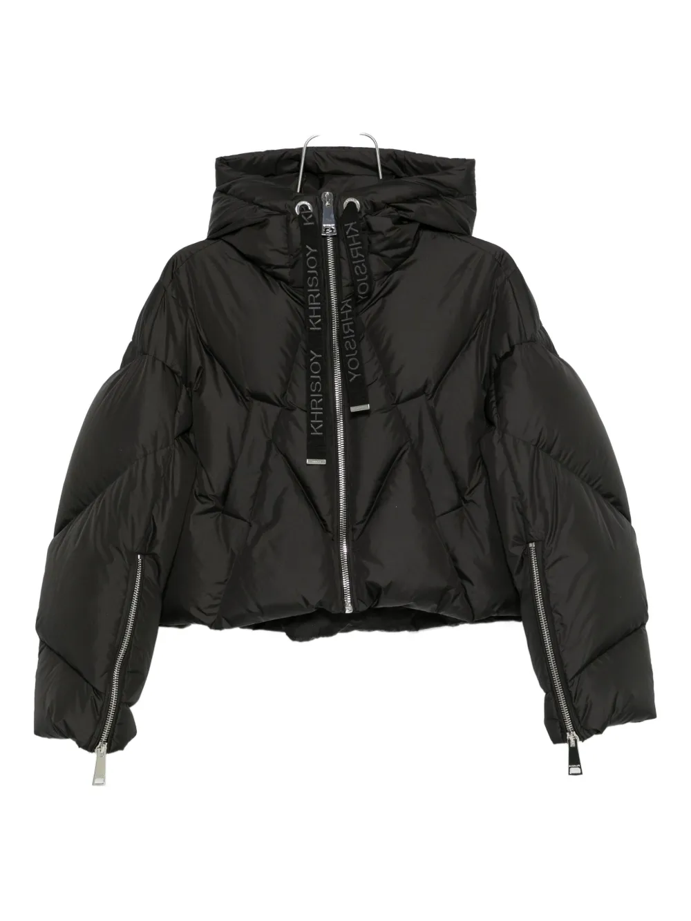 Khrisjoy Hooded Zip Jacket In Black