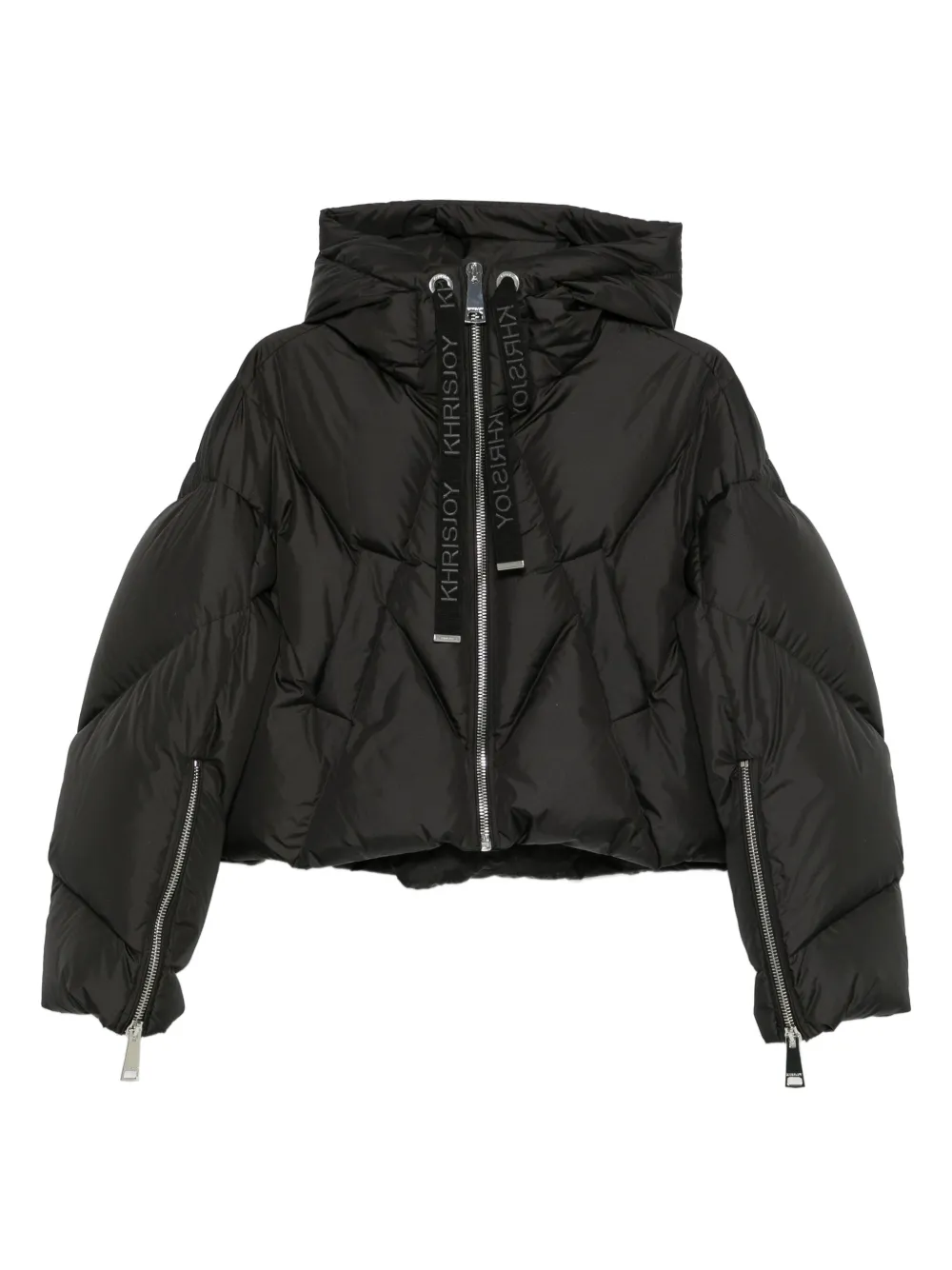 Khrisjoy hooded zip jacket | Black | Image 1