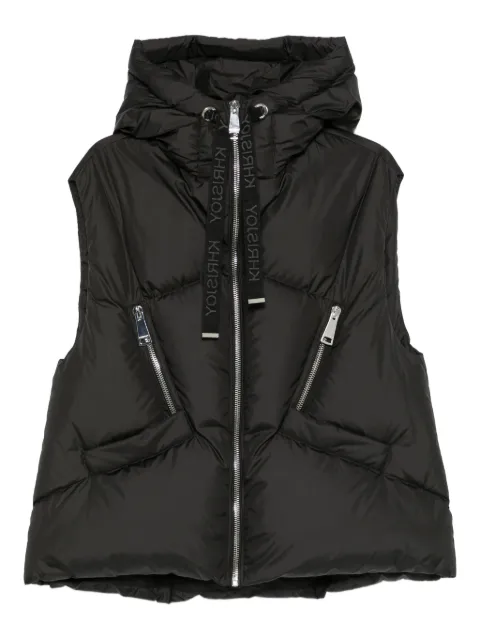Khrisjoy hooded zip-fastening gilet 