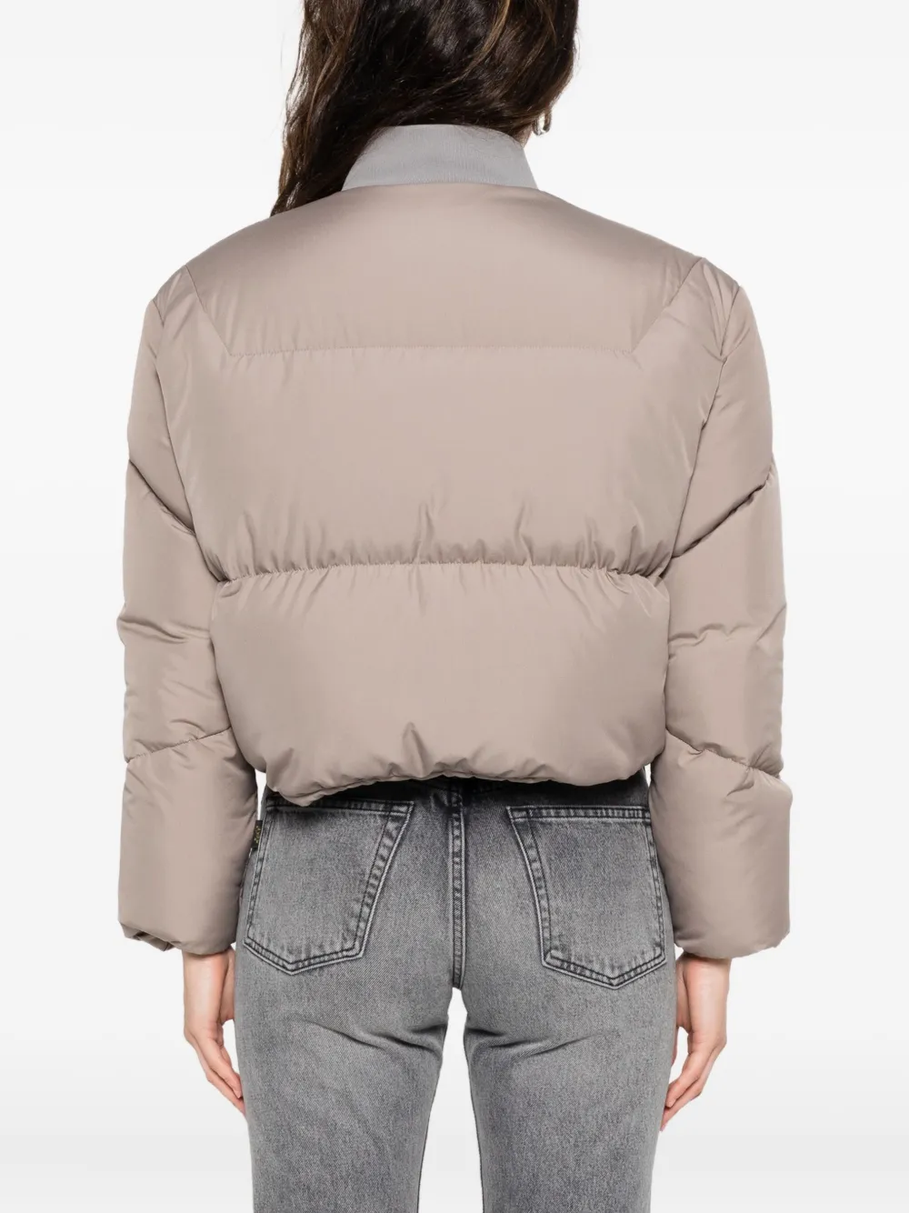Khrisjoy Long-sleeved Down Jacket In Brown